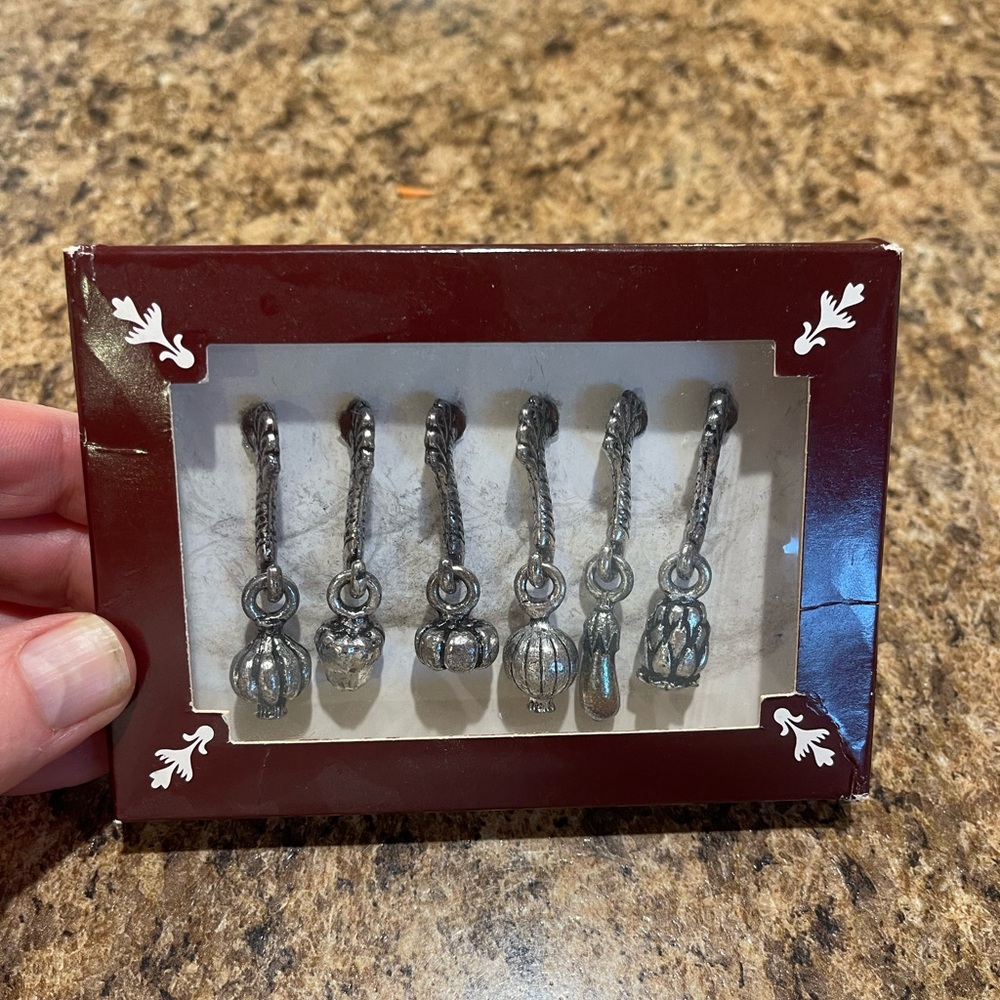Vintage NTO Vegetable Drink Markers set of 6